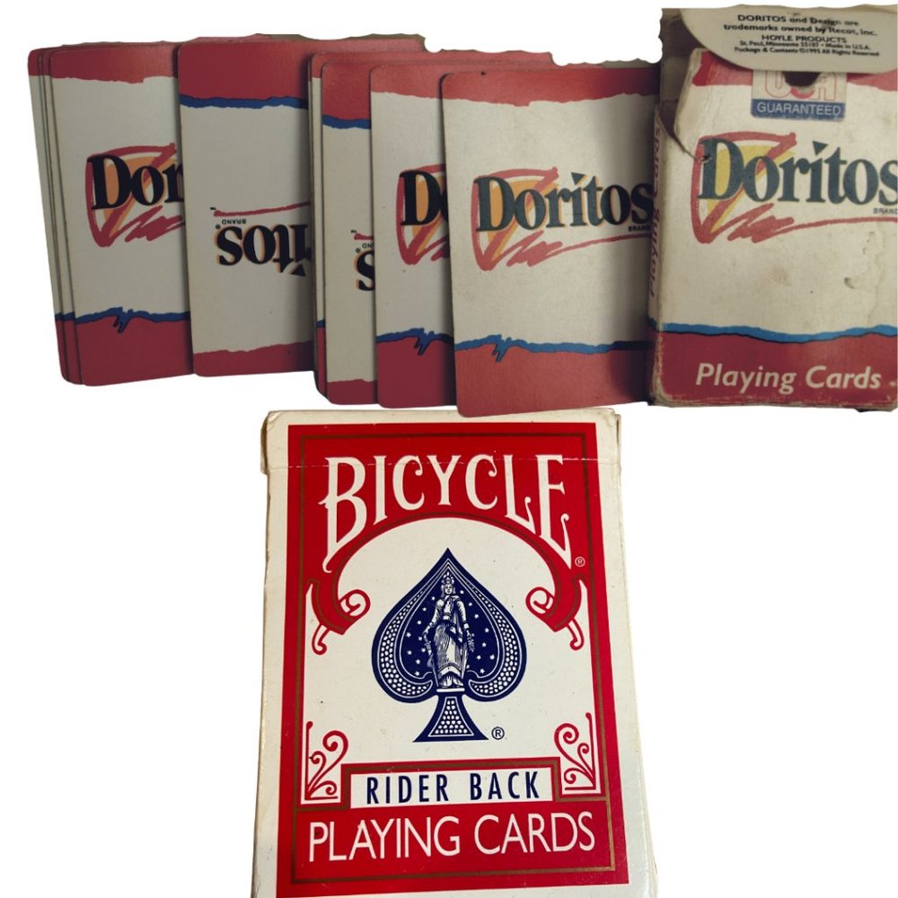 Doritos and Bicycle plastic coated Playing Cards